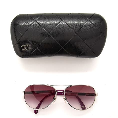 chanel aviator sunglasses purple|chanel sunglasses price.